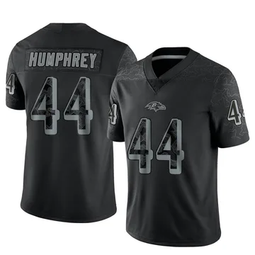 Men's Baltimore Ravens Marlon Humphrey Black Reflective Jersey - Limited