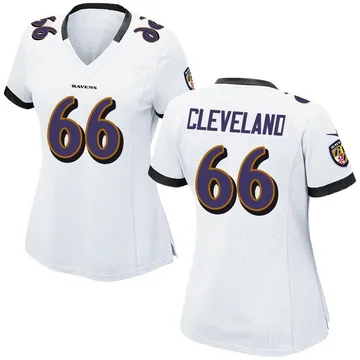 Men's Nike Ben Cleveland Purple Baltimore Ravens Game Jersey