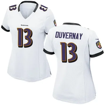 Men's Nike Devin Duvernay Black Baltimore Ravens Game Player Jersey