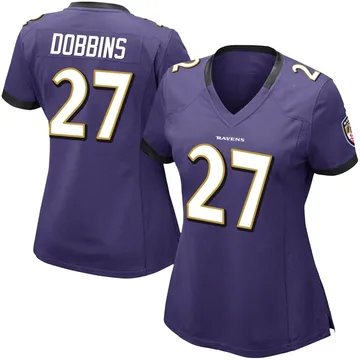 J.K. Dobbins Baltimore Ravens Men's Legend Purple Color Rush T-Shirt