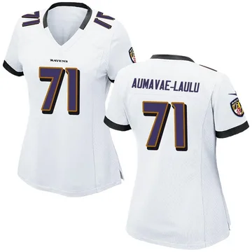 Women's Nike Baltimore Ravens Malaesala Aumavae-Laulu White Jersey - Game