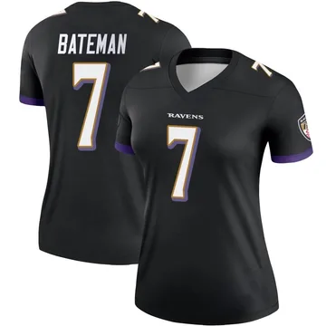 Women's Nike Rashod Bateman Black Baltimore Ravens Game Player Jersey