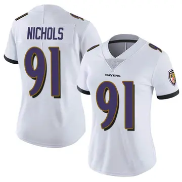 Rayshad Nichols Youth Nike Black Baltimore Ravens Game Custom Jersey Size: Small