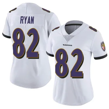 Women's Nike Baltimore Ravens Sean Ryan White Vapor Untouchable Jersey - Limited