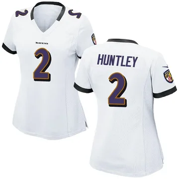 Nike Tyler Huntley Baltimore Ravens Game White Jersey - Youth