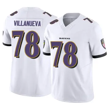 Men's Nike Alejandro Villanueva Purple Baltimore Ravens Game Jersey