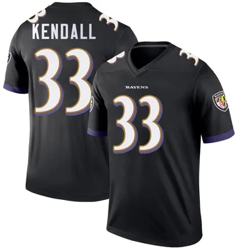 Youth Nike Baltimore Ravens Anthony Kendall Black Jersey - Legend