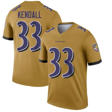 Youth Nike Baltimore Ravens Anthony Kendall Gold Inverted Jersey - Legend