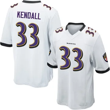 Youth Nike Baltimore Ravens Anthony Kendall White Jersey - Game