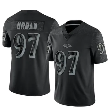 Youth Nike Baltimore Ravens Brent Urban Black Reflective Jersey - Limited