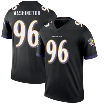 Youth Nike Baltimore Ravens Broderick Washington Black Jersey - Legend