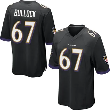 Youth Nike Baltimore Ravens Corey Bullock Black Jersey - Game