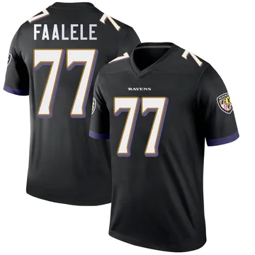 Women's Nike Daniel Faalele Purple Baltimore Ravens Player Game Jersey