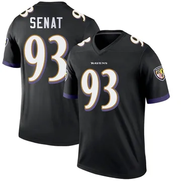 Youth Nike Baltimore Ravens Deadrin Senat Black Jersey - Legend