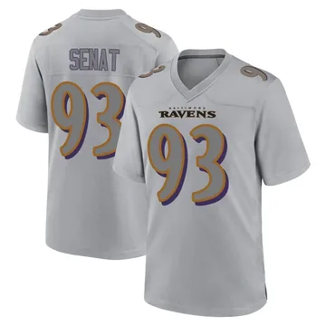 Youth Nike Baltimore Ravens Deadrin Senat Gray Atmosphere Fashion Jersey - Game