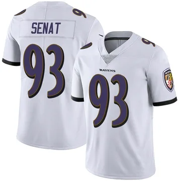 Youth Nike Baltimore Ravens Deadrin Senat White Vapor Untouchable Jersey - Limited