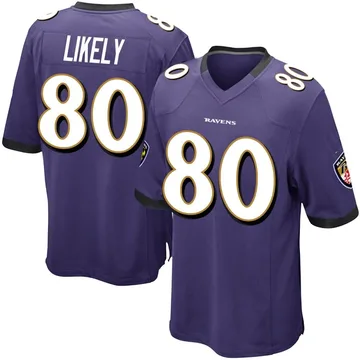 Isaiah Likely Baltimore Ravens Youth Legend Purple Color Rush T-Shirt