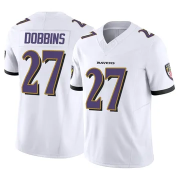 Baltimore Ravens Nike Road Game Jersey - White - J.K. Dobbins - Youth