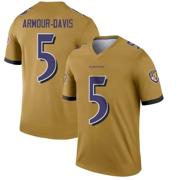 Top-selling Item] Baltimore Ravens Jalyn Armour-Davis 5 White Vapor Limited  3D Unisex Jersey