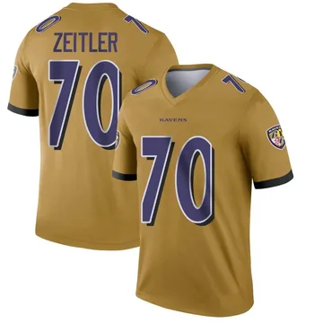 Baltimore Ravens Kevin Zeitler 70 White Vapor Limited Jersey - Bluefink