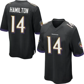 Baltimore Ravens Nike Home Game Jersey - Purple - Kyle Hamilton - Mens