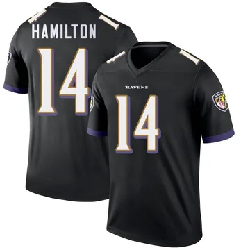 Nike Men's Baltimore Ravens Kyle Hamilton #14 Purple Game Jersey