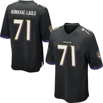 Youth Nike Baltimore Ravens Malaesala Aumavae-Laulu Black Jersey - Game