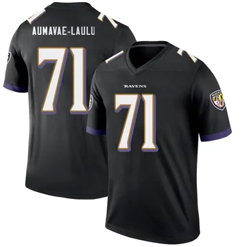 Youth Nike Baltimore Ravens Malaesala Aumavae-Laulu Black Jersey - Legend