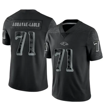 Youth Nike Baltimore Ravens Malaesala Aumavae-Laulu Black Reflective Jersey - Limited