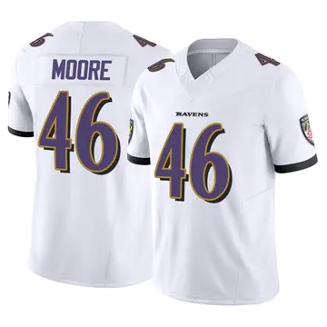 Men's Nike Nick Moore Purple Baltimore Ravens Game Jersey Size: Medium