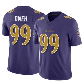 Nike Men's Nike Odafe Oweh Black Baltimore Ravens RFLCTV Limited Jersey