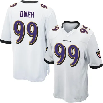 Men's Nike Odafe Oweh Black Baltimore Ravens RFLCTV Limited Jersey