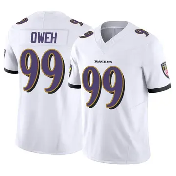 Baltimore Ravens Jayson Oweh 99 White Vapor Limited Jersey - Bluefink