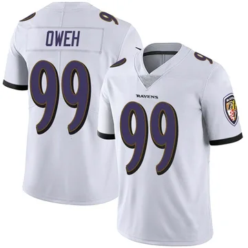 Men's Nike Odafe Oweh Black Baltimore Ravens RFLCTV Limited Jersey