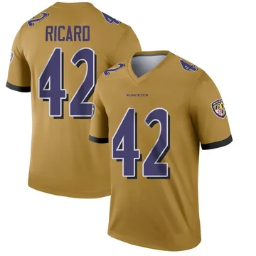 Patrick Ricard Baltimore Ravens Youth Legend Purple Color Rush T-Shirt