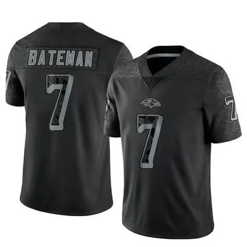 Nike Men's Baltimore Ravens Rashod Bateman #7 Black T-Shirt