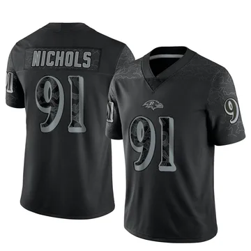 Rayshad Nichols Youth Nike Black Baltimore Ravens Game Custom Jersey Size: Small