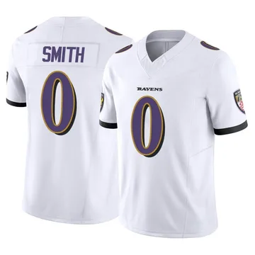 Roquan Smith Ravens Men stitched Jersey White / Black / Purple