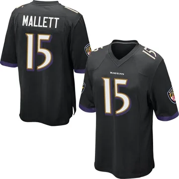 London Games - Ravens Ryan Mallett game worn Ravens jersey (September 24,  2017) Size 46