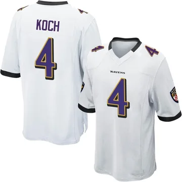 Limited Men's Sam Koch Purple Jersey - #4 Football Baltimore