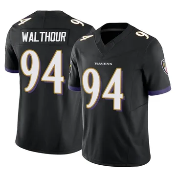 Youth Nike Baltimore Ravens Tramel Walthour Black Vapor F.U.S.E. Jersey - Limited