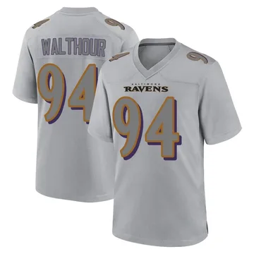 Youth Nike Baltimore Ravens Tramel Walthour Gray Atmosphere Fashion Jersey - Game