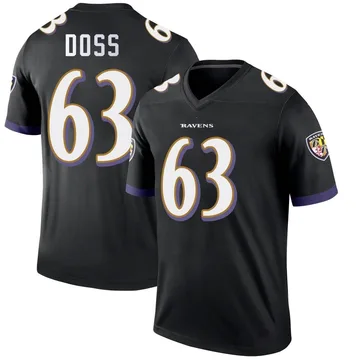 Tykeem Doss Men's Nike White Baltimore Ravens Custom Game Jersey Size: 3XL