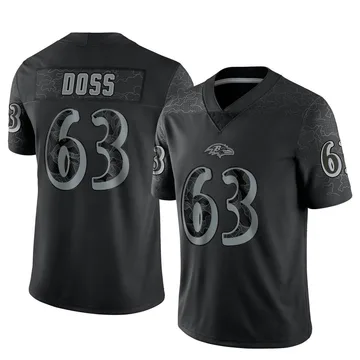 Tykeem Doss Men's Nike White Baltimore Ravens Custom Game Jersey Size: 3XL