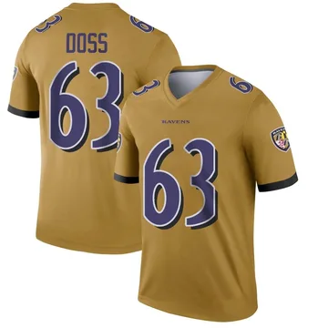 Tykeem Doss Men's Nike White Baltimore Ravens Custom Game Jersey Size: 3XL