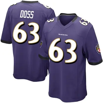 Tykeem Doss Men's Nike White Baltimore Ravens Custom Game Jersey Size: 3XL