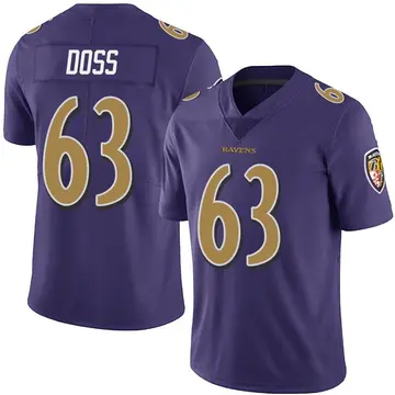 Tykeem Doss Men's Nike White Baltimore Ravens Custom Game Jersey Size: 3XL